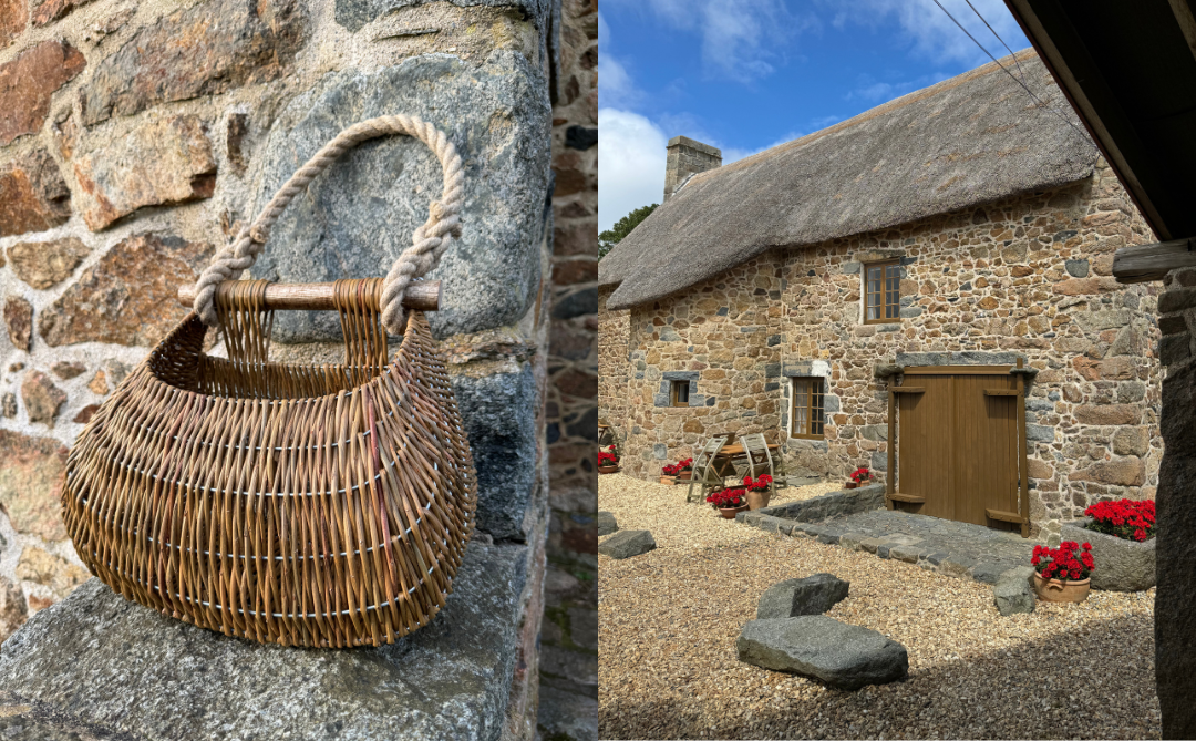 Basketry courses at Les Caches Farm, Guernsey