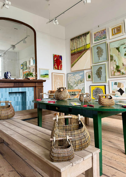 Mini Guernsey basket making workshop, at Meadow Stockbridge
